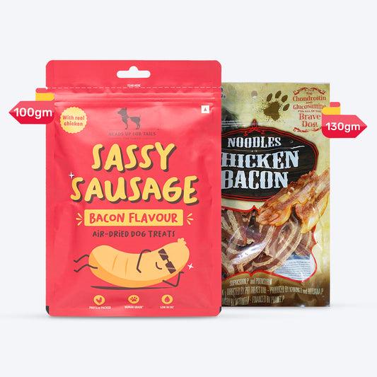 HUFT Bacon Bites Combo Pack for Dog - Heads Up For Tails