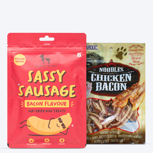 HUFT Bacon Bites Combo Pack for Dog - Heads Up For Tails