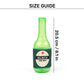 HUFT Beer Bottle Rubber Toy For Dog - Green & Black