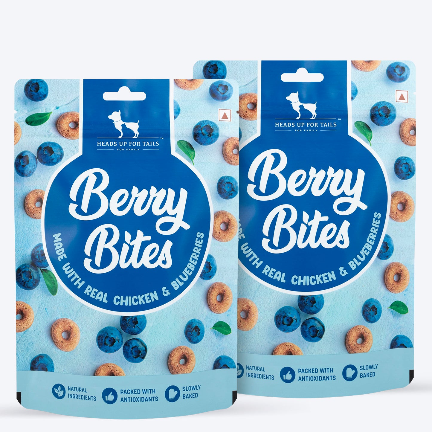 HUFT Berry Bites - Chicken & Blueberry Treats For Dogs - 140 g - Heads Up For Tails
