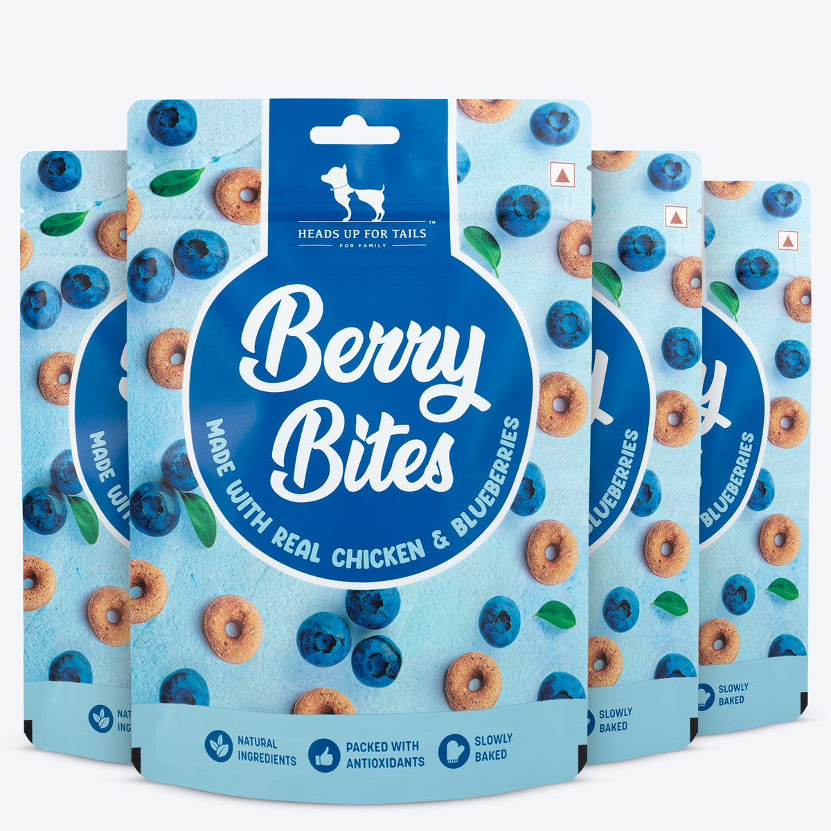 HUFT Berry Bites - Chicken & Blueberry Treats For Dogs - 140 g - Heads Up For Tails