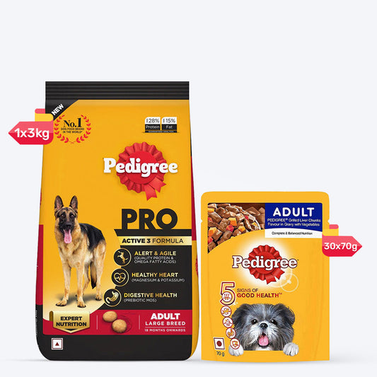 Pedigree Expert Nutrition Adult Dog Food Bundle - Pack of 2 - Heads Up For Tails