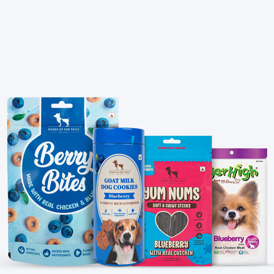 Huft Berrylicious Bundle - Blueberry Chews & Cookie Treats - Combo - Heads Up For Tails
