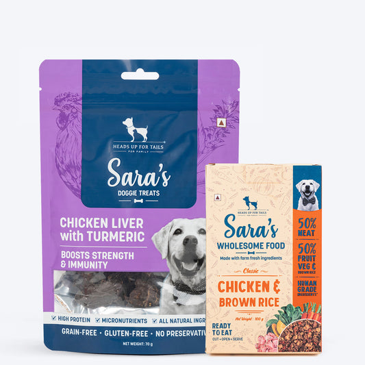HUFT Pawcrafted Treat & Wet Food Combo: Chicken Liver & Grain For Dogs