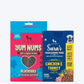 HUFT Wholesome Chicken, Turkey Food & Yum Nums Blueberry Treats Combo For Dog - Heads Up For Tails
