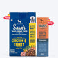 HUFT Wholesome Chicken, Turkey Food & Turmeric Flavour Yakies Combo For Dog - Heads Up For Tails