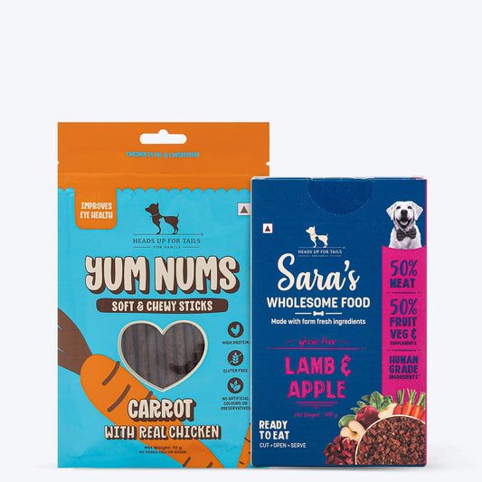 HUFT Farm Feast Duo: Carrot With Lamb & Apple For Dogs - Heads Up For Tails