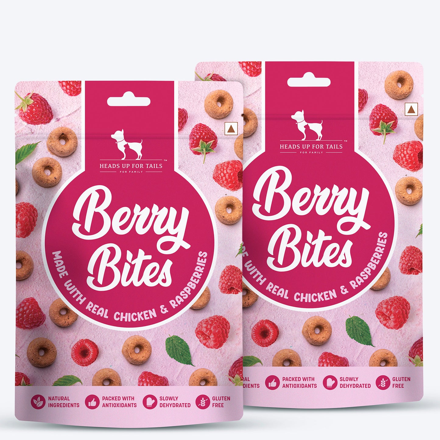 HUFT Berry Bites - Chicken & Raspberries Treats For Dogs - 140 g