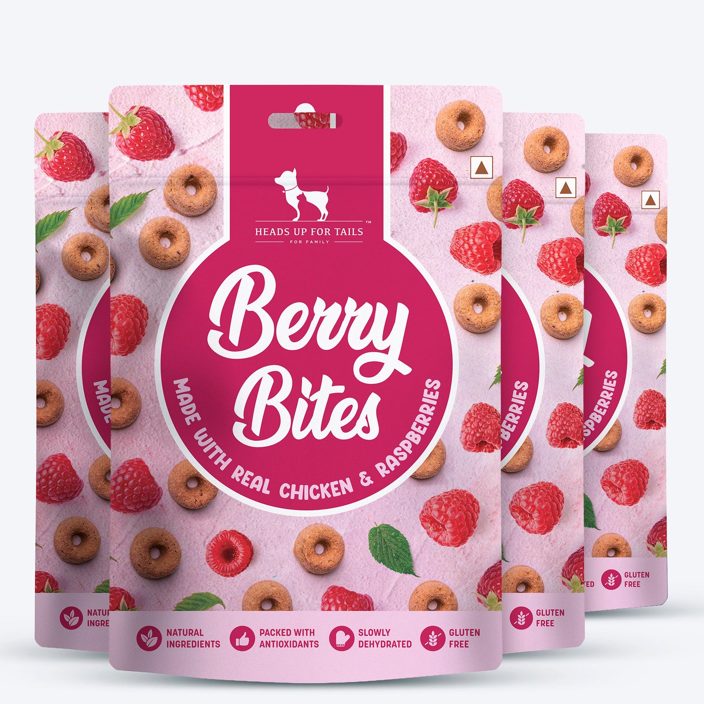 HUFT Berry Bites - Chicken & Raspberries Treats For Dogs - 140 g