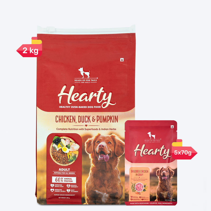 Hearty Oven-Baked Adult Dog Food Chicken, Duck & Pumpkin