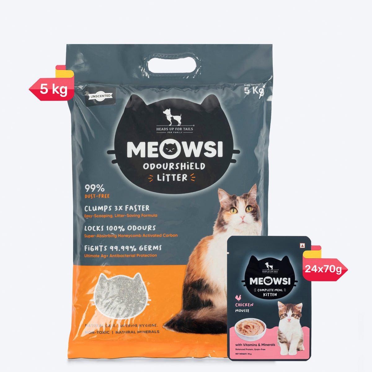 Meowsi Chicken Mousse Wet Food for Kittens 70g