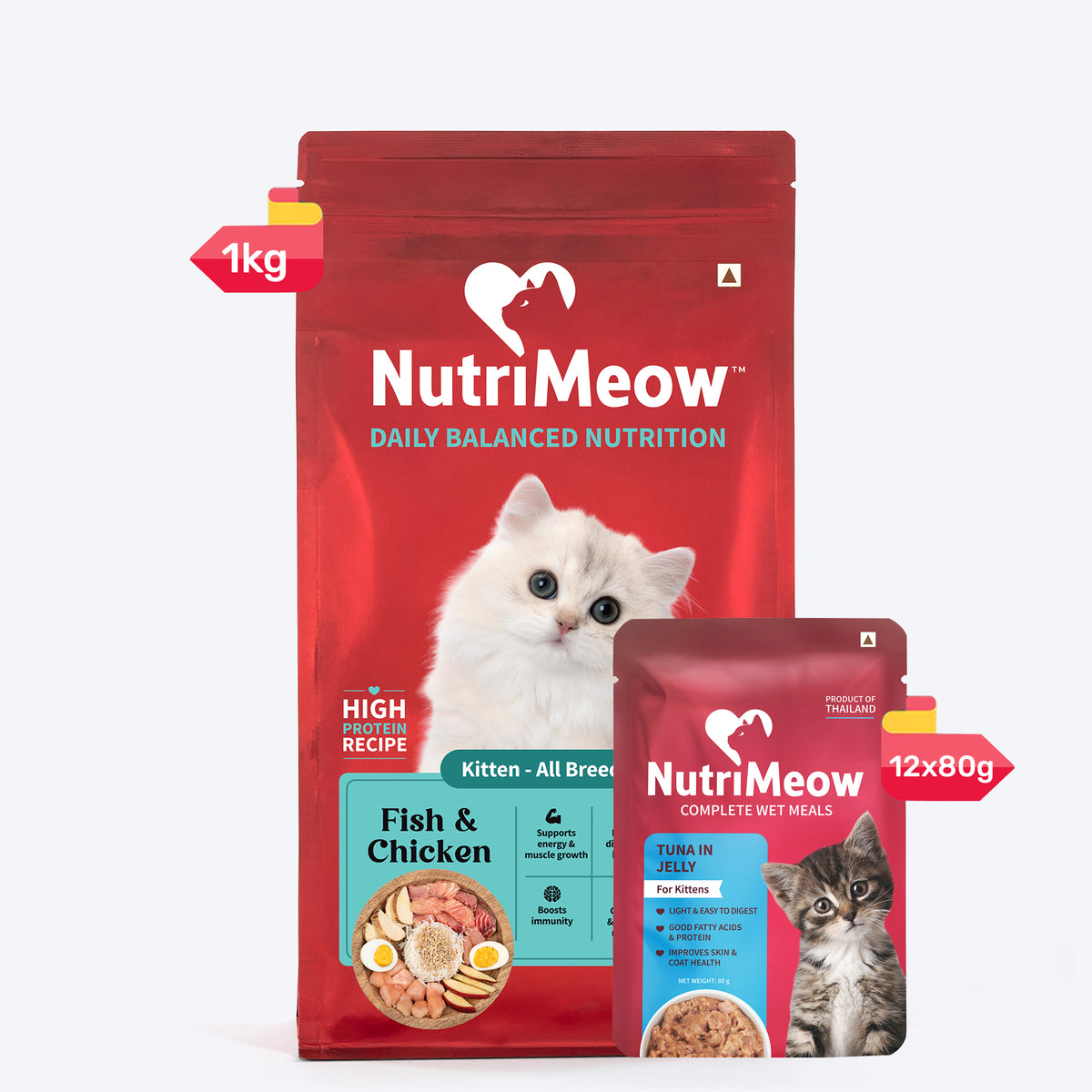 Nutrimeow Chicken & Fish Dry Food For Kitten