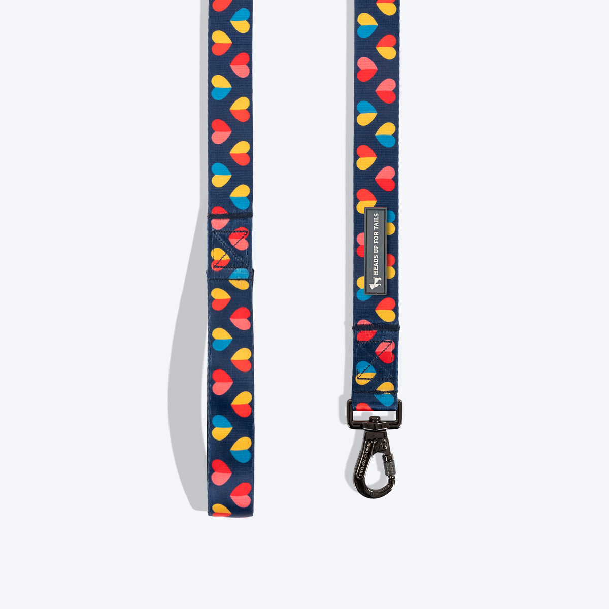 HUFT Love Struck Printed Leash For Dog - Navy Blue - Heads Up For Tails