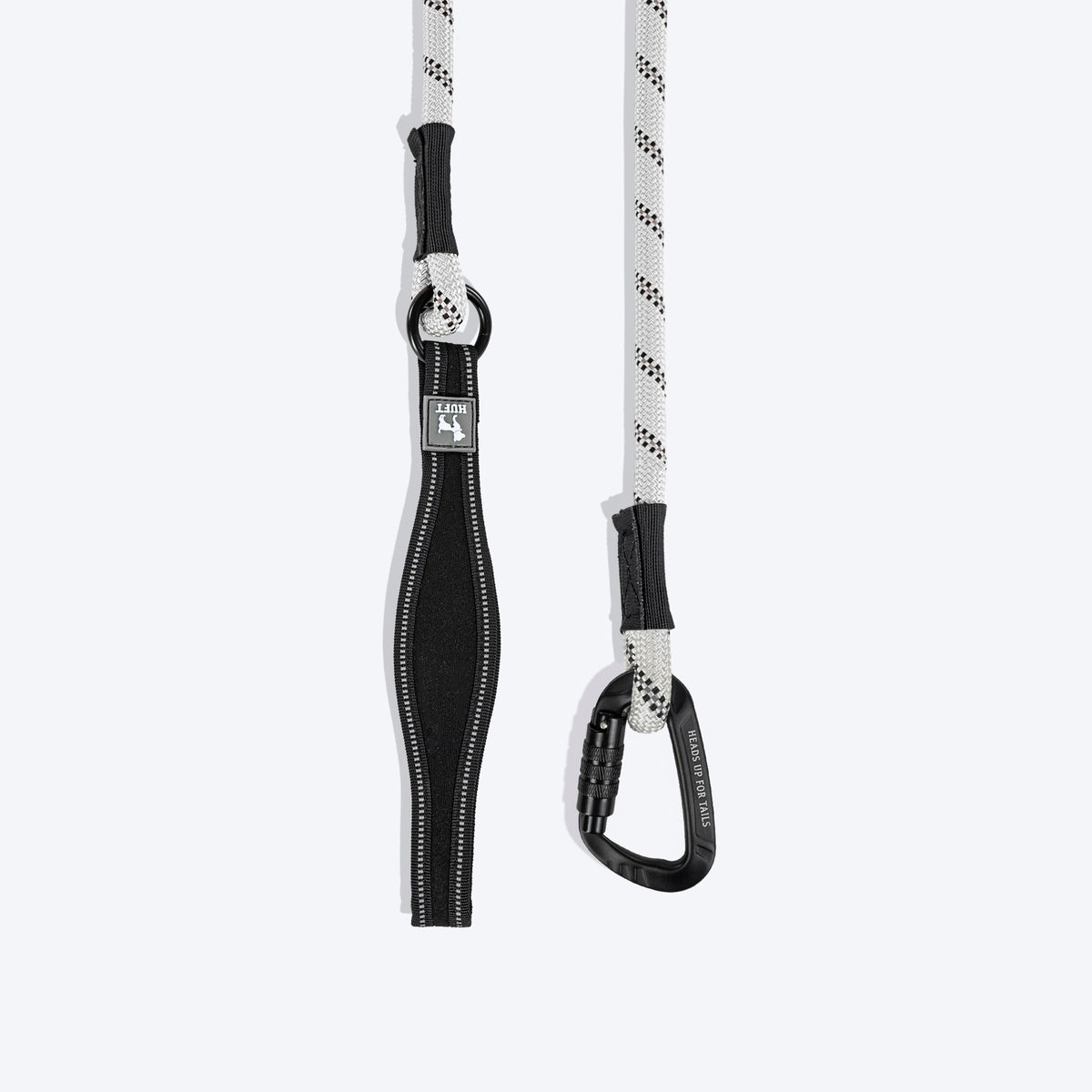 HUFT Rope Leash With Carabiner For Dog - Grey - 1.2 m - Heads Up For Tails
