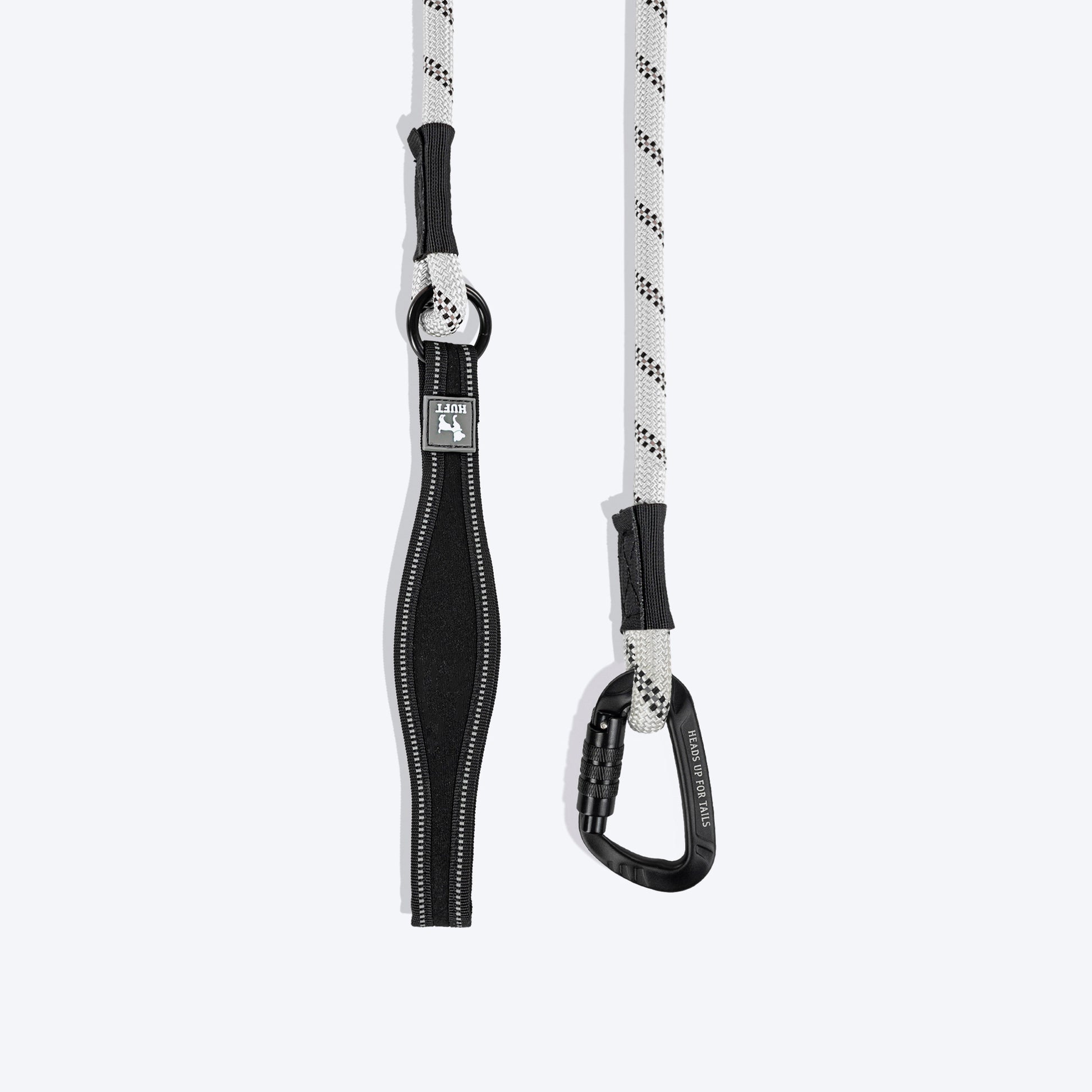HUFT Rope Leash With Carabiner For Dog - Grey - 1.2 m - Heads Up For Tails