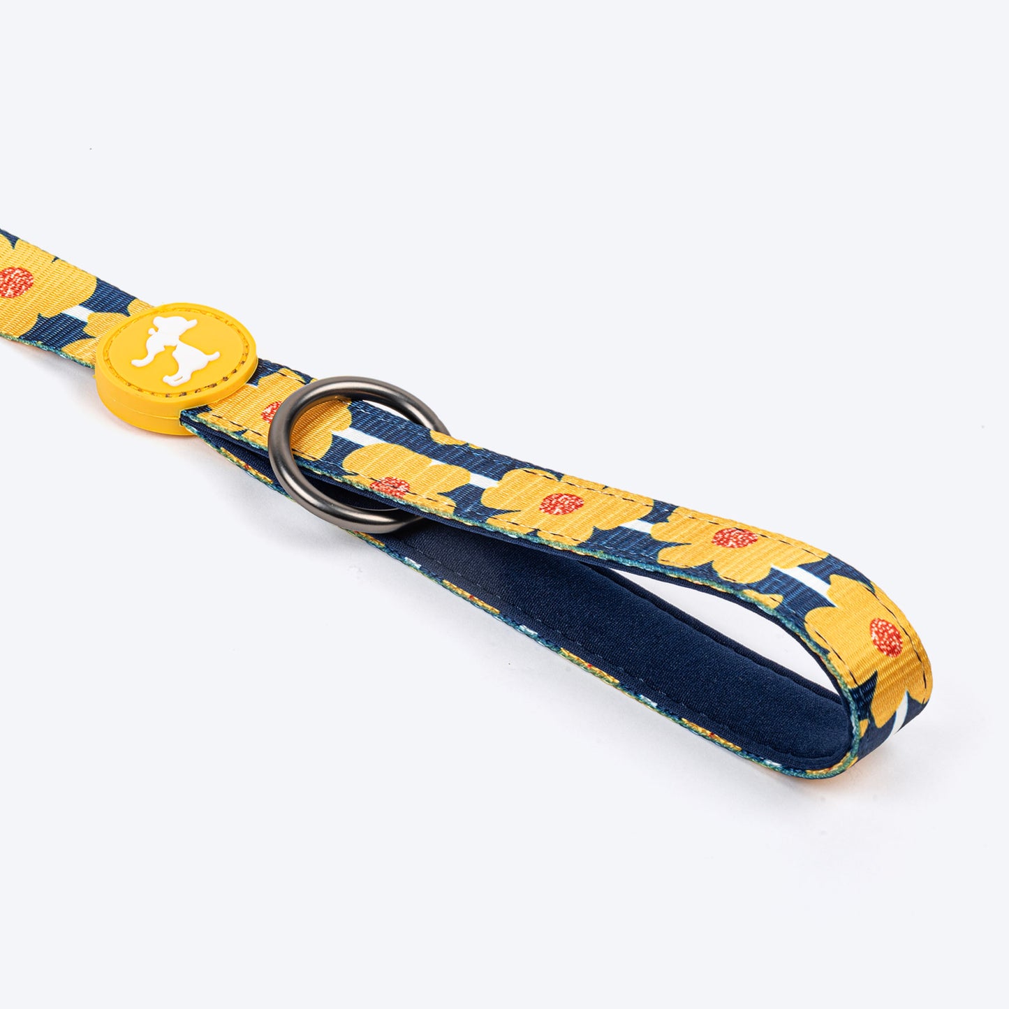 HUFT Daisy Stripes Leash For Dog - Blue & Yellow