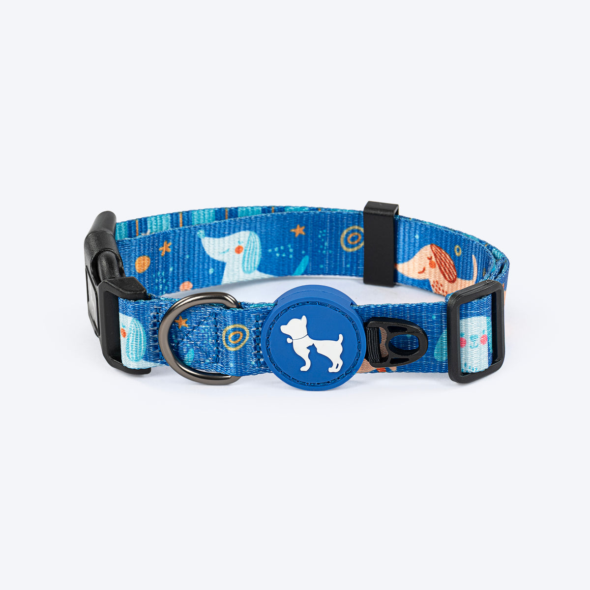 HUFT Twinkle Tails Collar For Dog - Blue - Heads Up For Tails