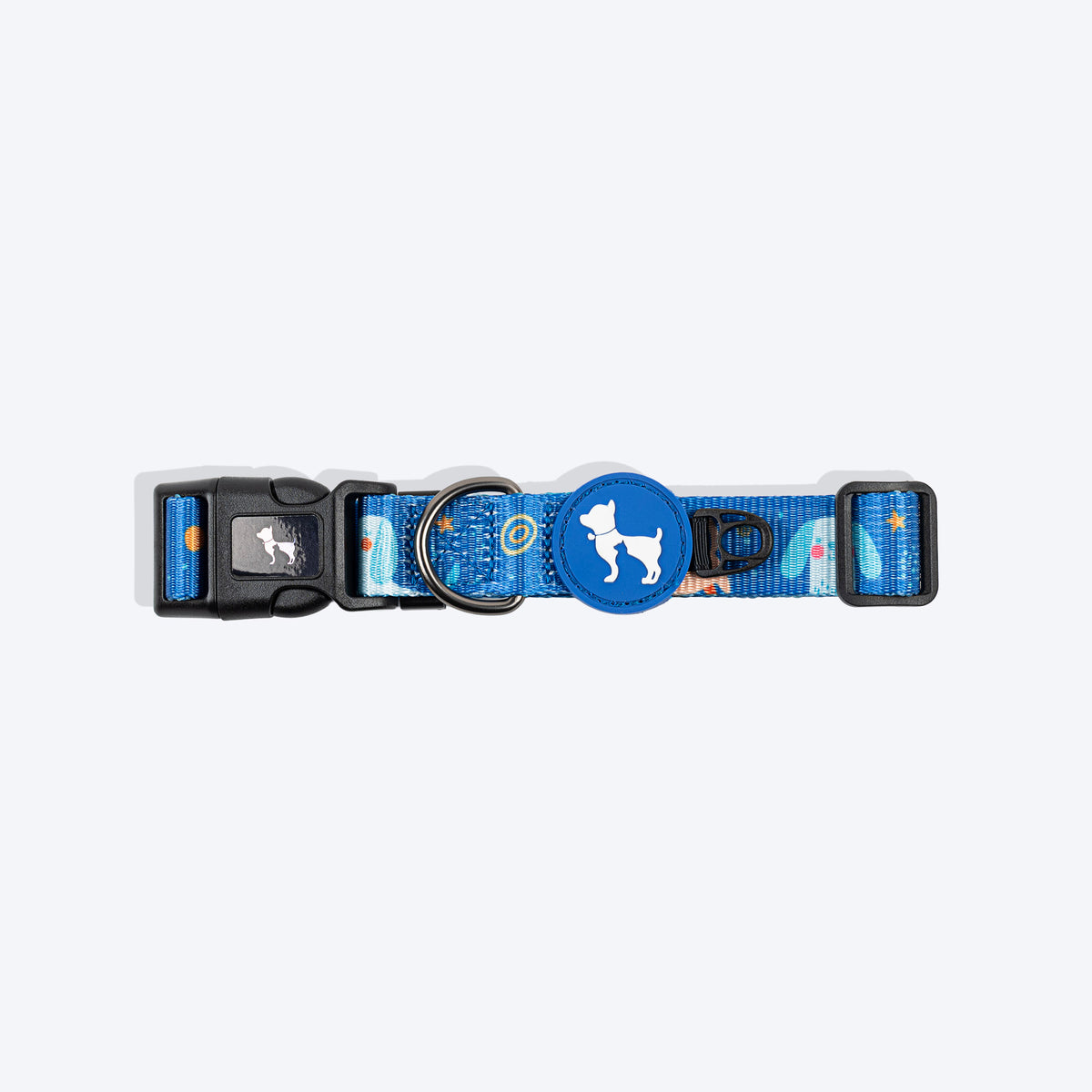 HUFT Twinkle Tails Collar For Dog - Blue - Heads Up For Tails