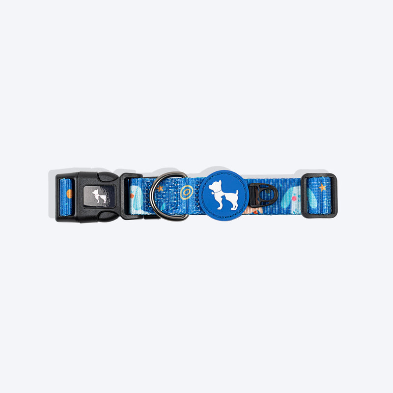 HUFT Twinkle Tails Collar For Dog - Blue - Heads Up For Tails
