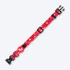 HUFT Polka Play Collar For Dog - Red - Heads Up For Tails