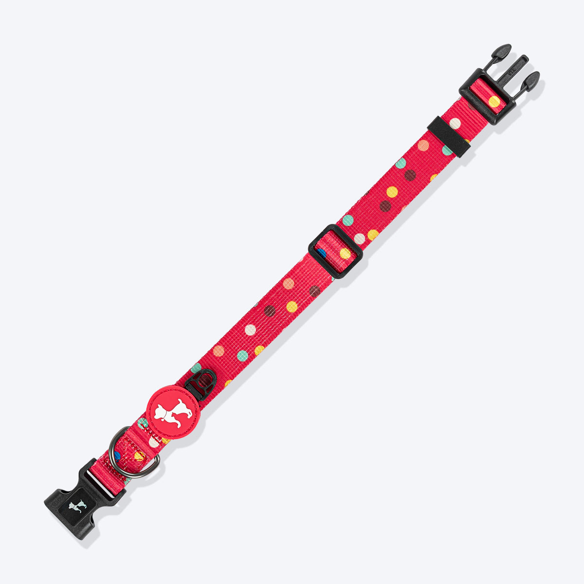 HUFT Polka Play Collar For Dog - Red - Heads Up For Tails