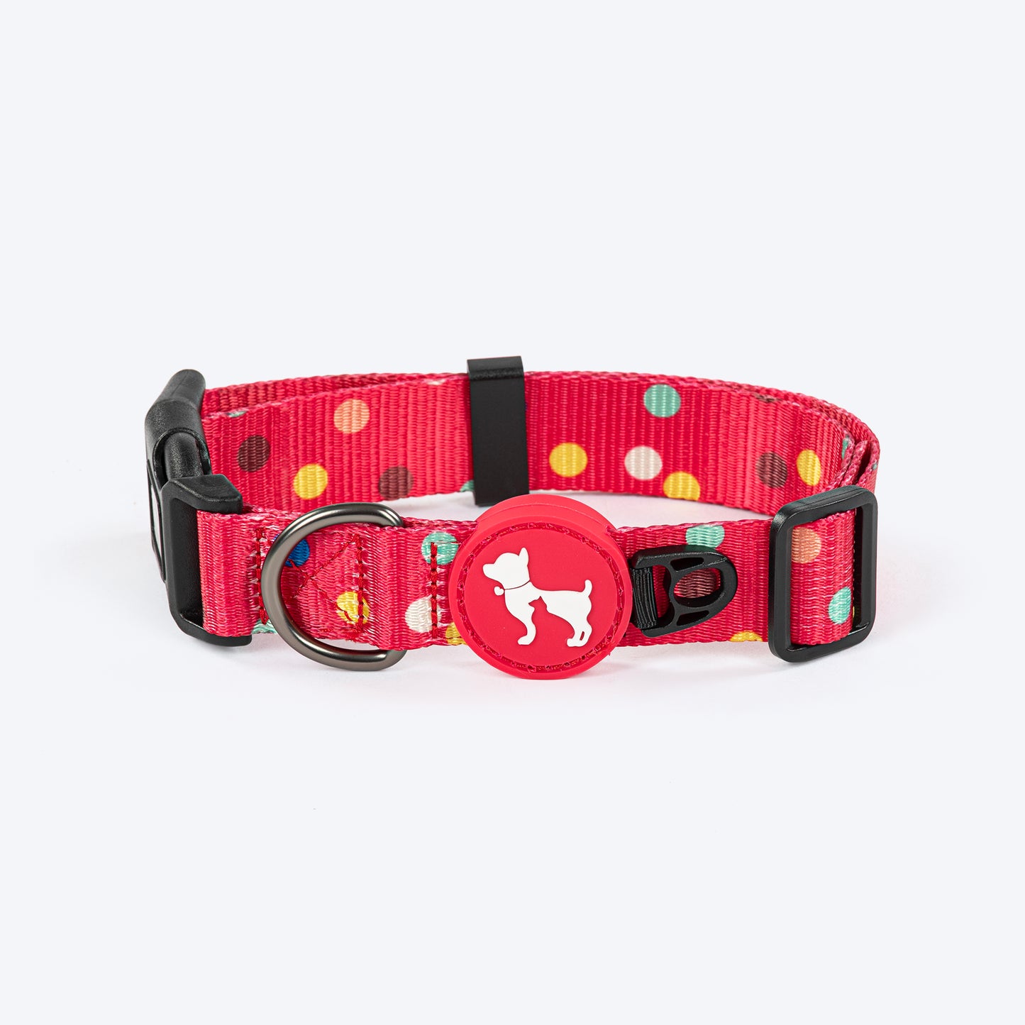HUFT Polka Play Collar For Dog - Red