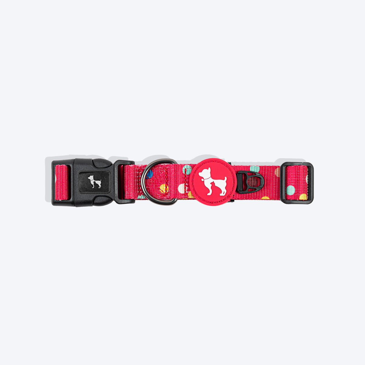 HUFT Polka Play Collar For Dog - Red - Heads Up For Tails