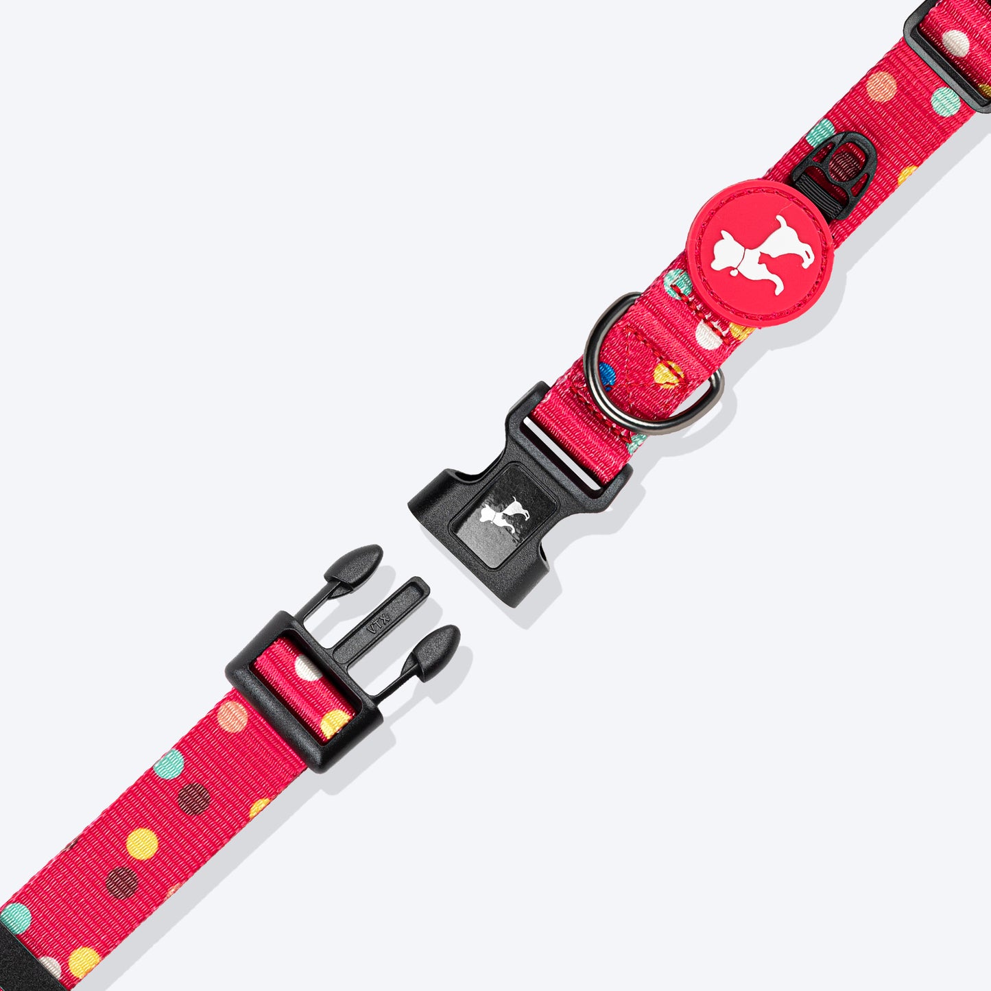 HUFT Polka Play Collar For Dog - Red
