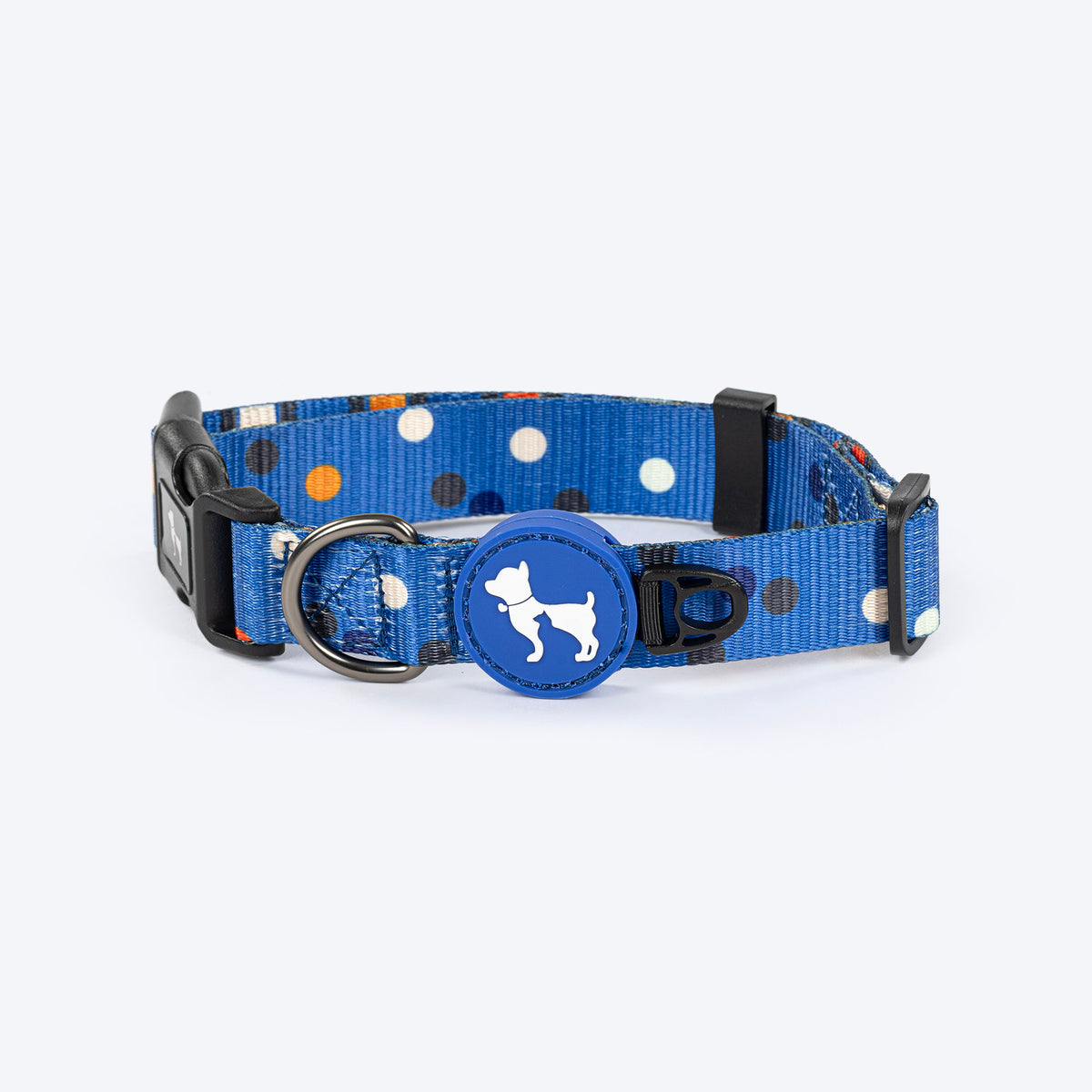 HUFT Polka Play Collar For Dog - Blue - Heads Up For Tails