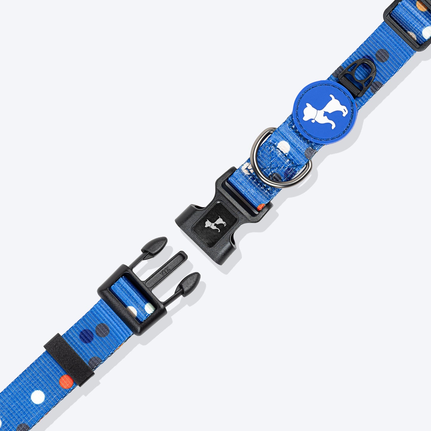 HUFT Polka Play Collar For Dog - Blue