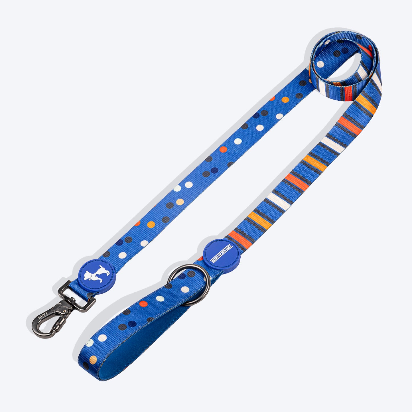HUFT Polka Play Leash For Dog - Blue