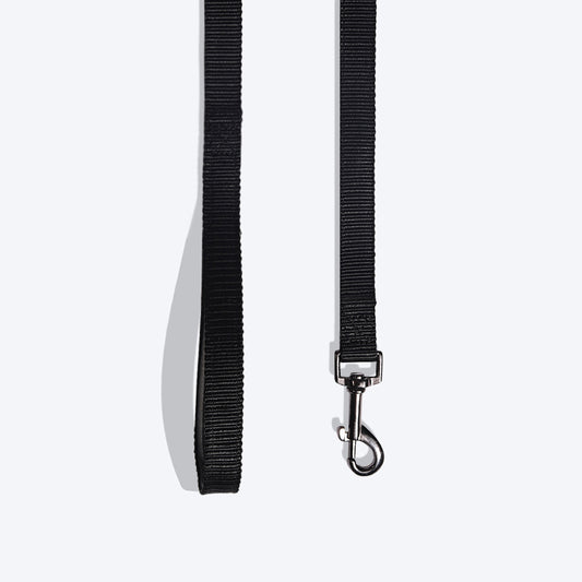 HUFT Essentials Nylon Dog Leash - Black - Heads Up For Tails
