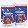 HUFT Calcium Chews Bite-Sized Bone Treats For Dog - Strawberry Flavour - 200 gm - Heads Up For Tails