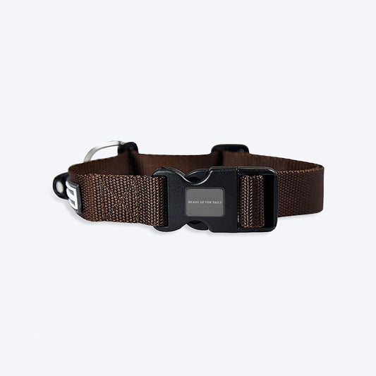 HUFT Classic Dog Collar - Brown - Heads Up For Tails