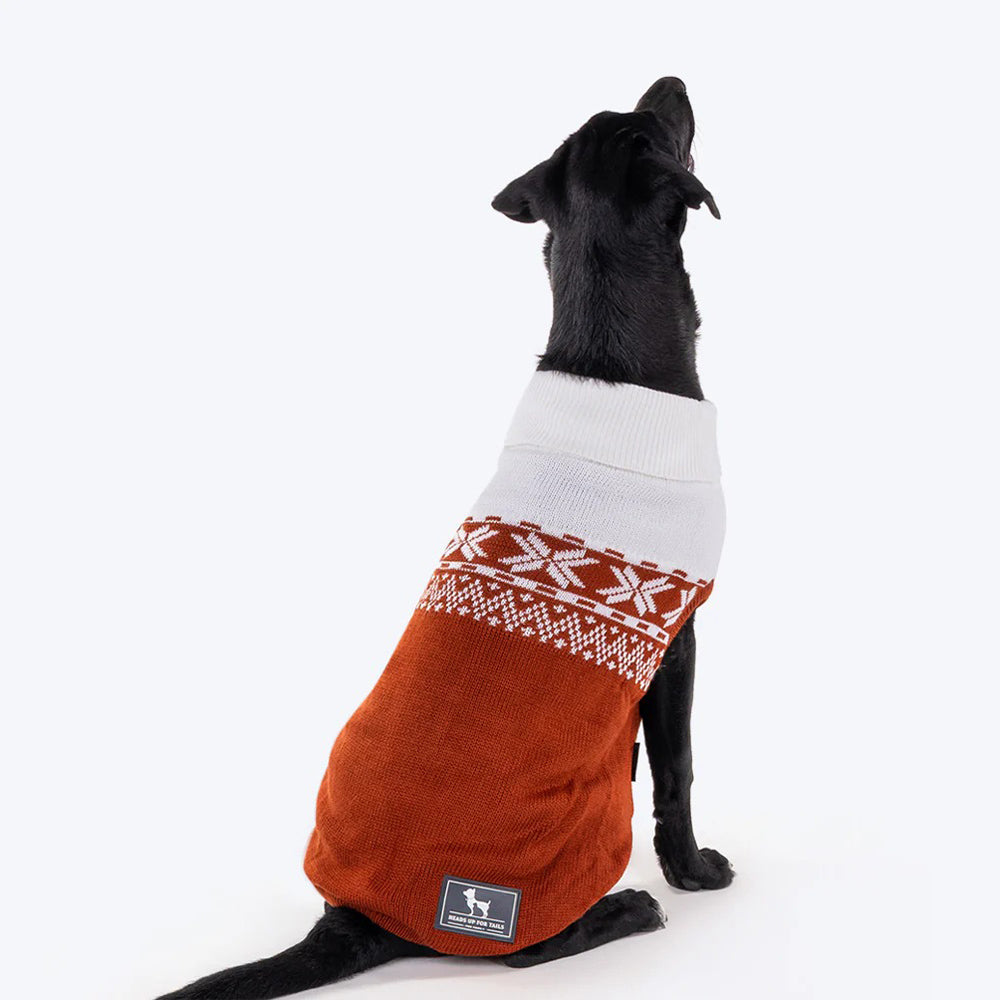 HUFT Dog Sweater - Brown, Stretchable, Lightweight