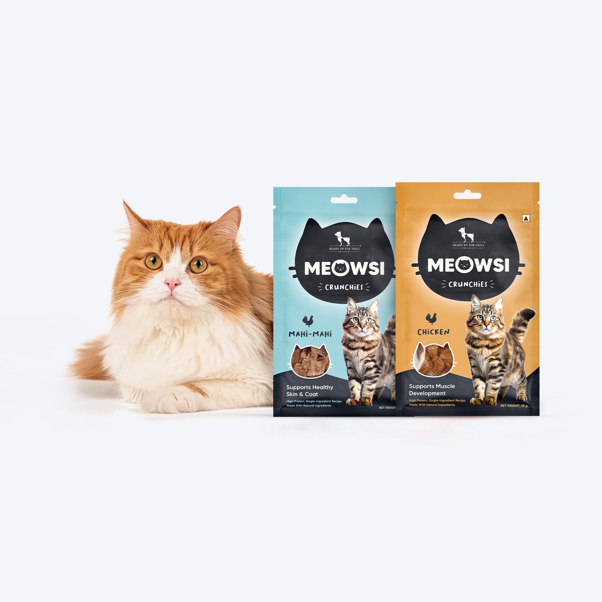 Meowsi by HUFT Double Crunch Cat Treats Combo - Heads Up For Tails