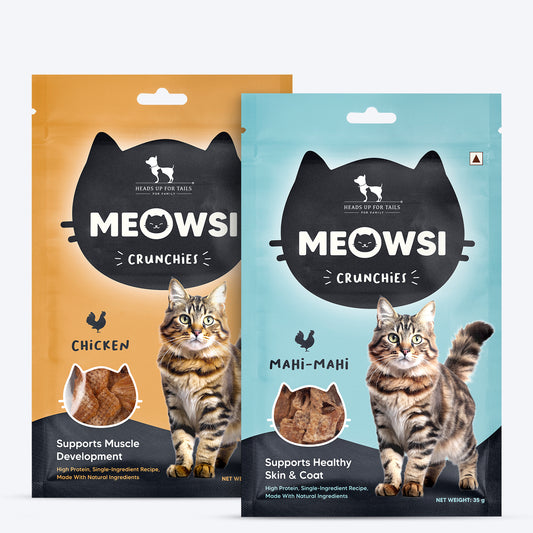 Meowsi by HUFT Double Crunch Cat Treats Combo - Heads Up For Tails
