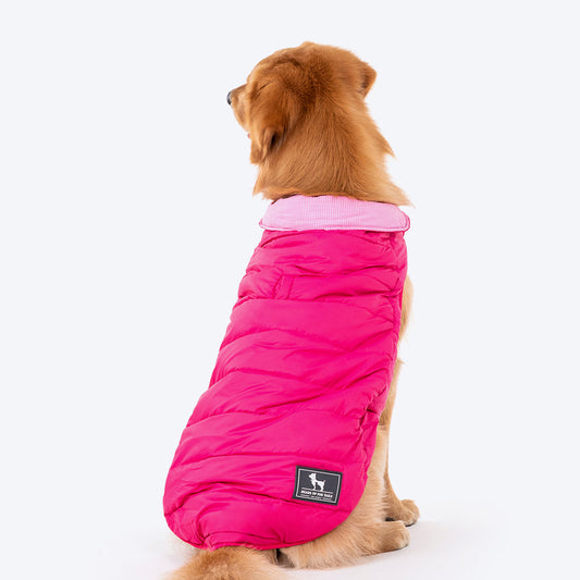 HUFT Reversible Dog Jacket - Pink