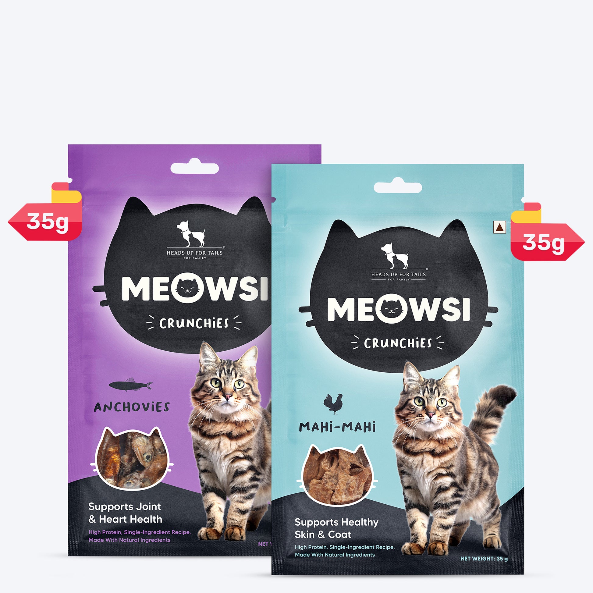 Meowsi by HUFT Fish Fiesta Cat Treats Combo - Heads Up For Tails