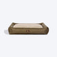 HUFT Fluff & Puff Quilted Lounger Dog Bed - Olive Green - Heads Up For Tails