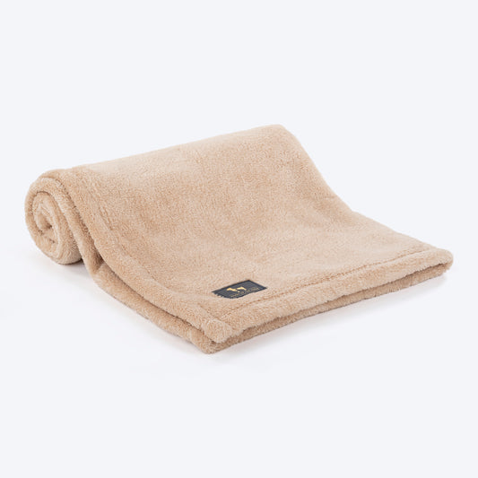 HUFT Furry Wrap Pet Blanket - Beige - Heads Up For Tails