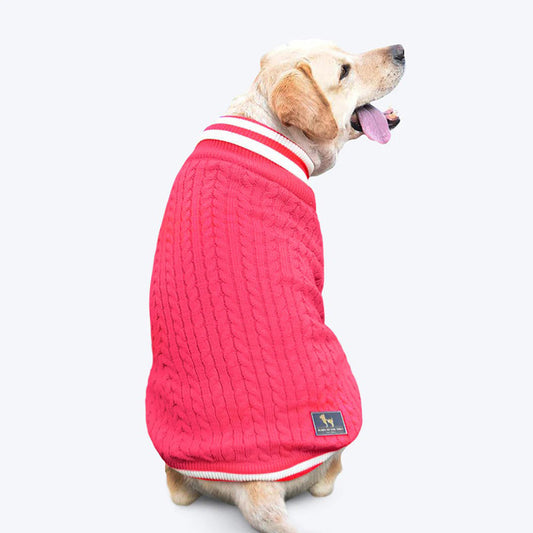 HUFT Fuzzy Buddy Dog Sweater - Pink