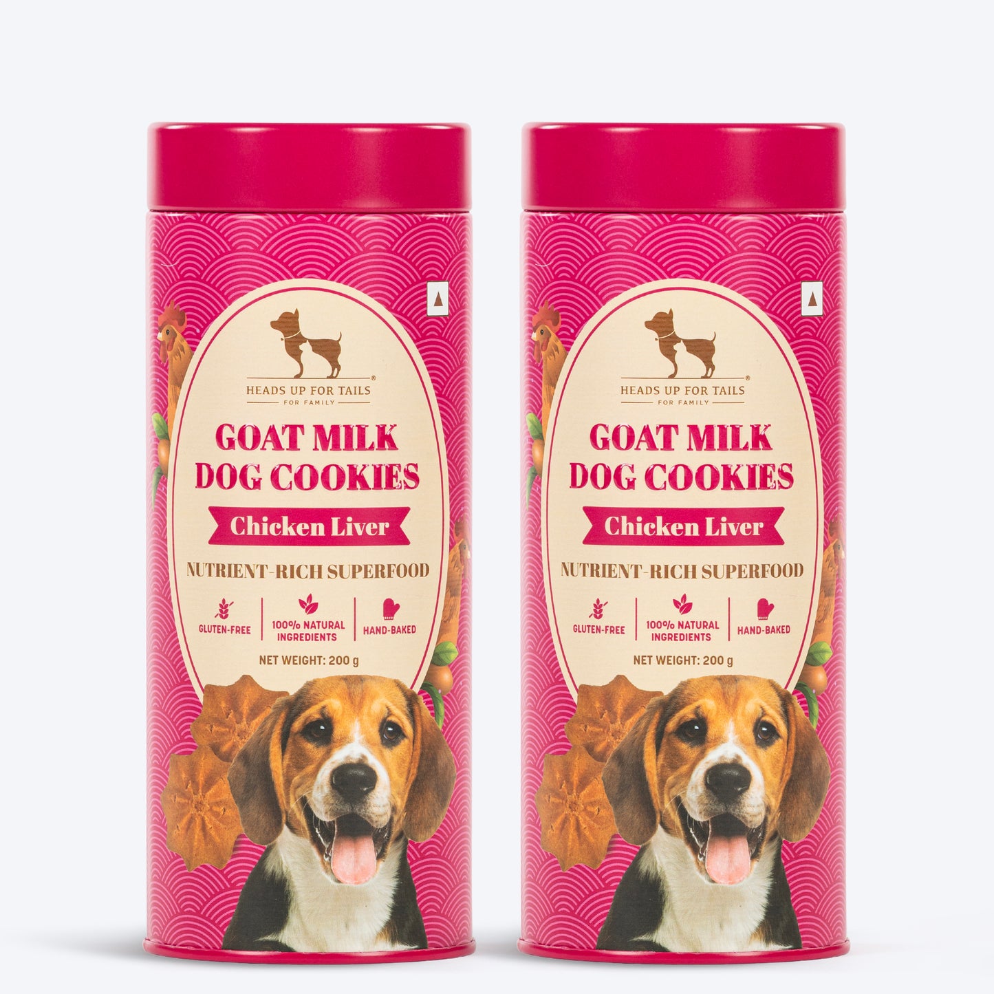HUFT Goat Milk Dog Cookies - Chicken Liver - 200 g - Heads Up For Tails