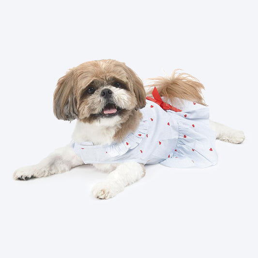 HUFT Heart and Stripes Dog Dress - Heads Up For Tails