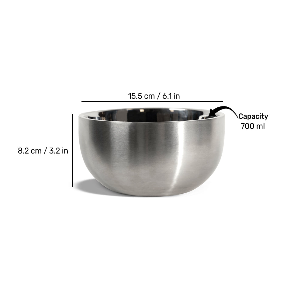 HUFT Hemiglobe Dog Bowl (Silver) - Heads Up For Tails