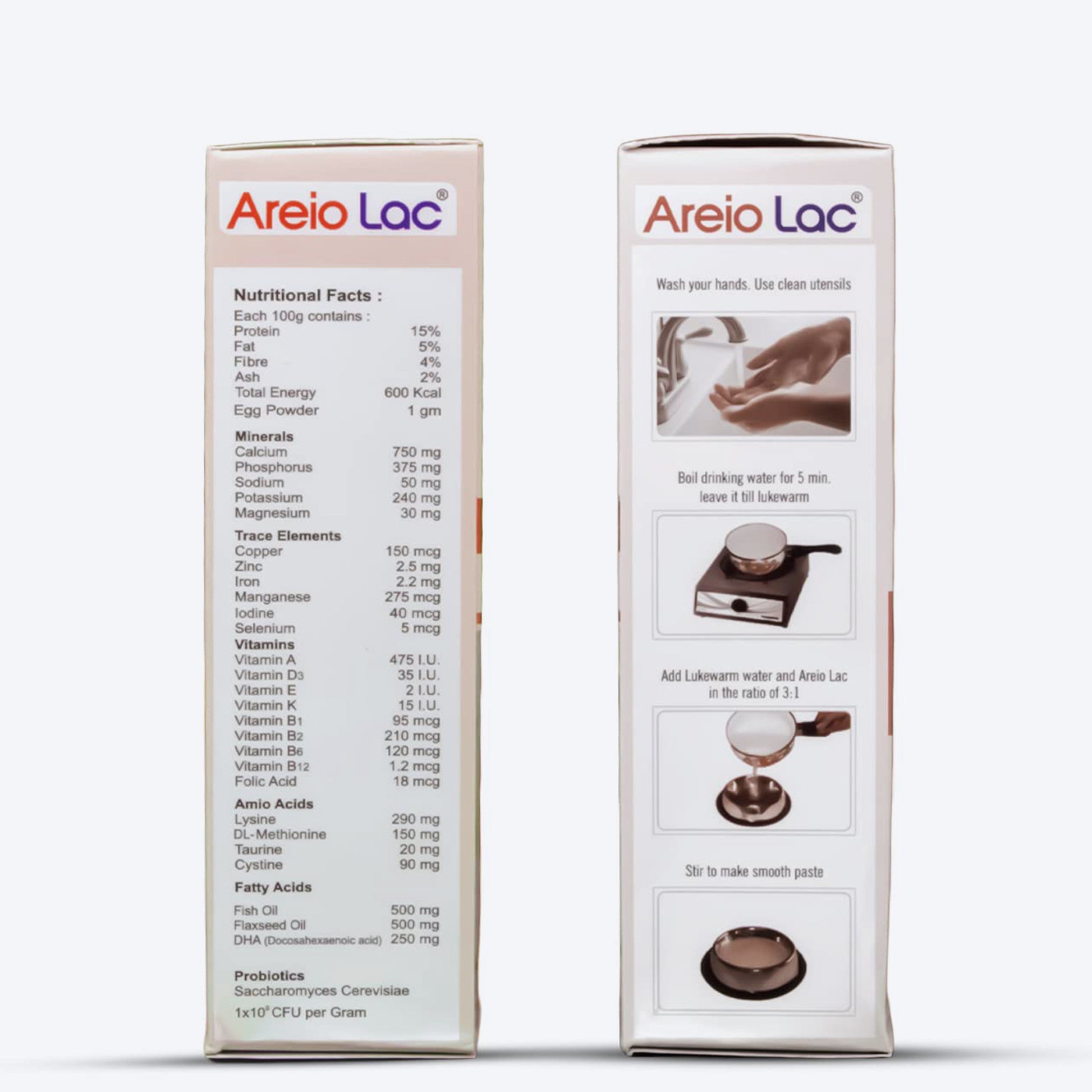AreionVet AreioLac Weaning Diet Supplement For Puppy & Kitten - 250 gm - Heads Up For Tails