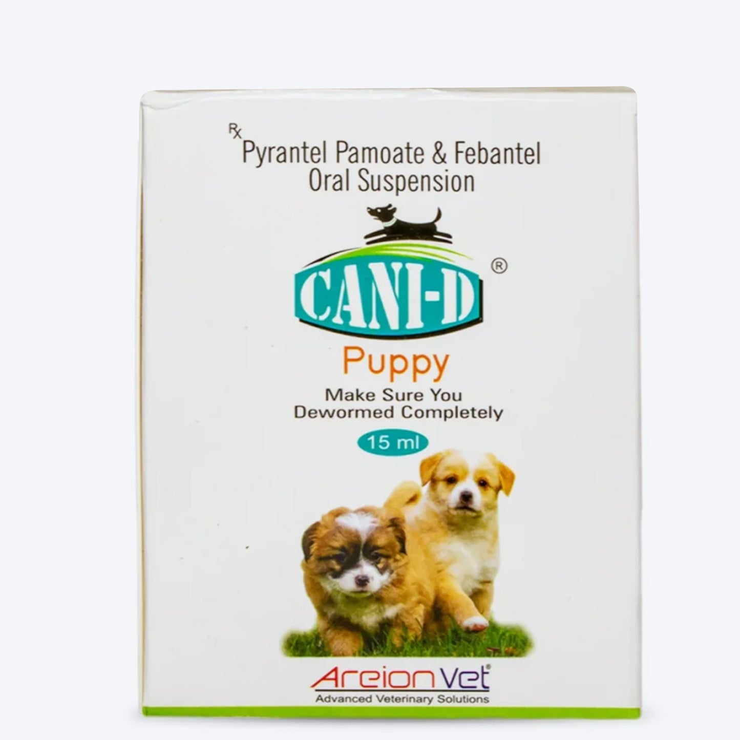 AreionVet Cani-D Deworming Oral Suspension Syrup For Puppy & Kitten - 15 ml - Heads Up For Tails