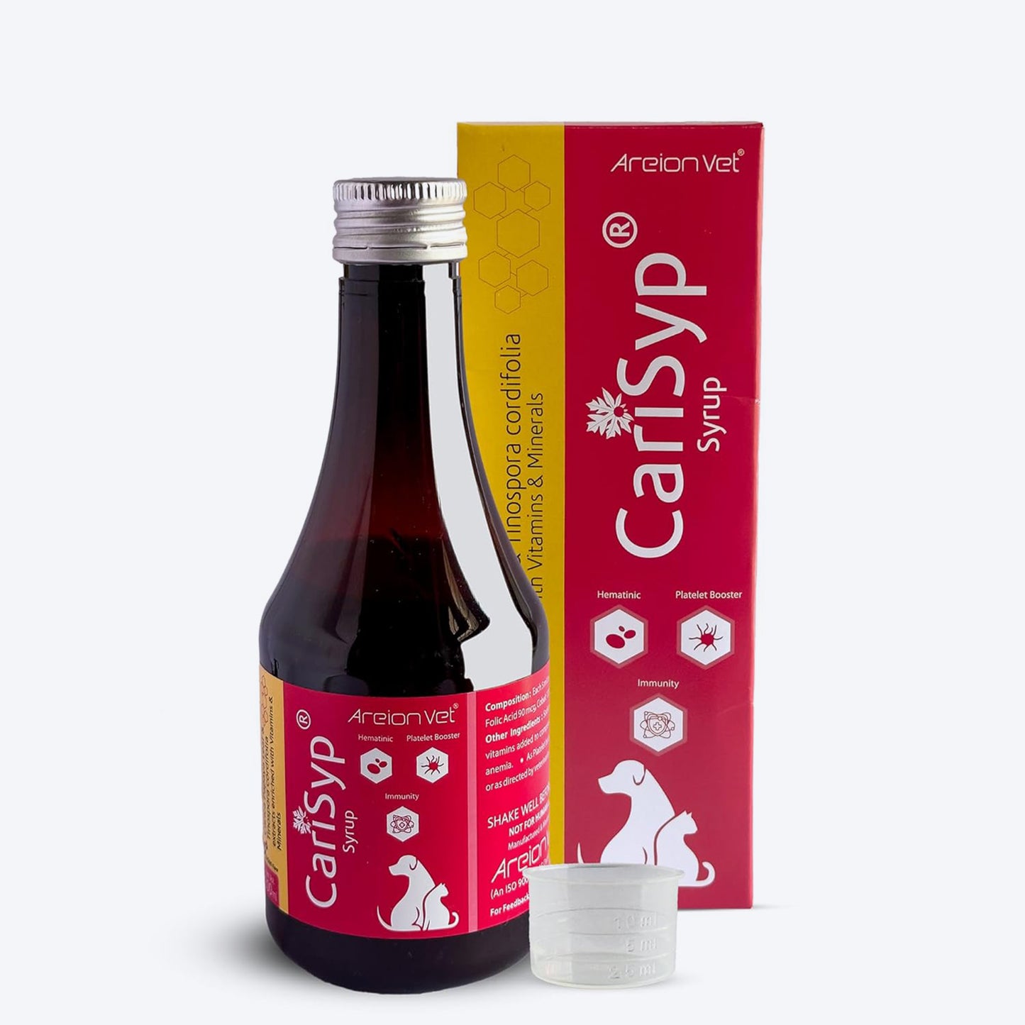 AreionVet Carisyp Syrup For Dog and Cat - 1000 ml - Heads Up For Tails