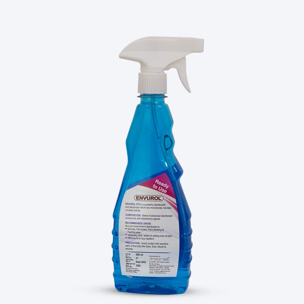 AreionVet Envurol Kennel Disinfectant Liquid - 500 ml - Heads Up For Tails