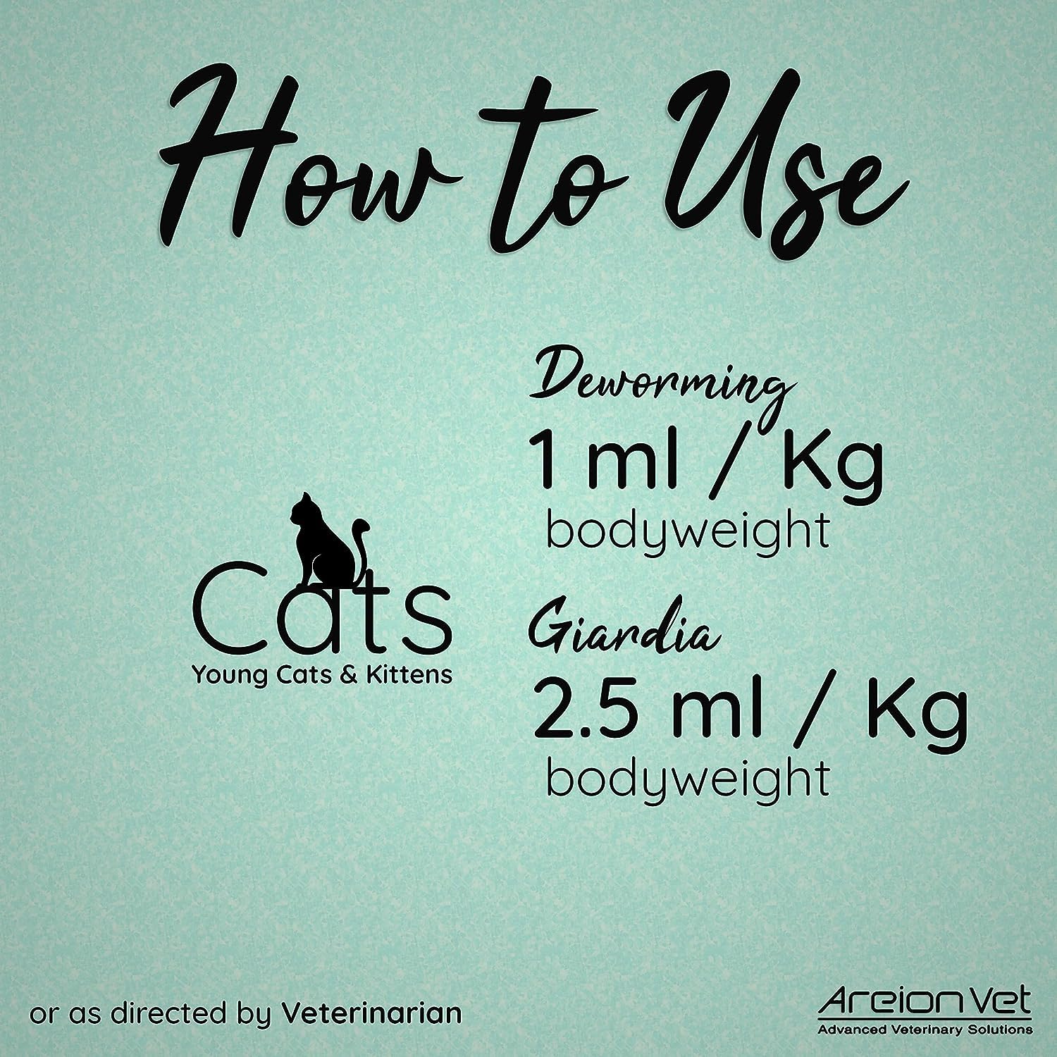 AreionVet FeliD Feline Oral Suspension Deworming Syrup For Cat - 15 ml - Heads Up For Tails